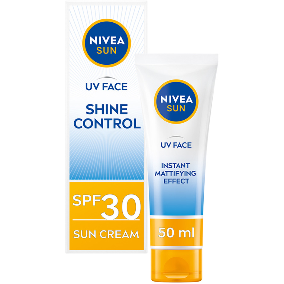 Sun Face Shine Control Cream SPF30, 50 ml Nivea Solkrem Hudpleie - Solprodukter - Solkrem