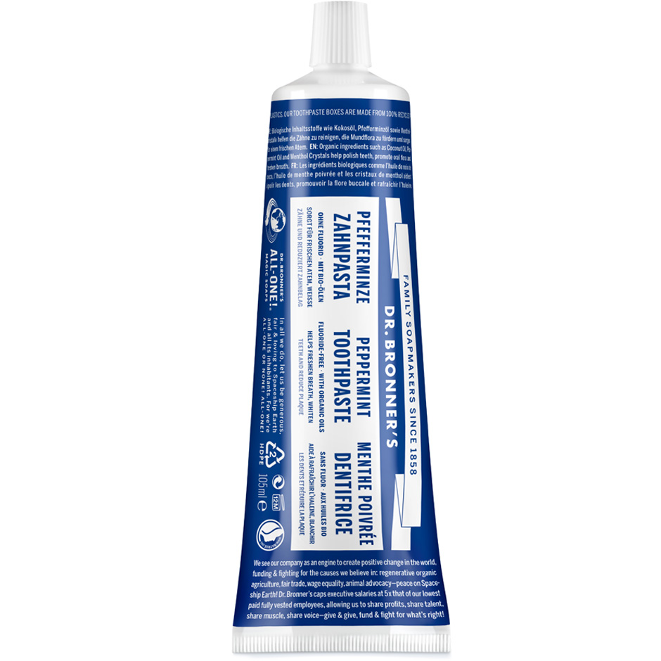 Toothpaste, 140 g Dr Bronner’s Tannkrem Helse - Munnhygiene - Tannkrem