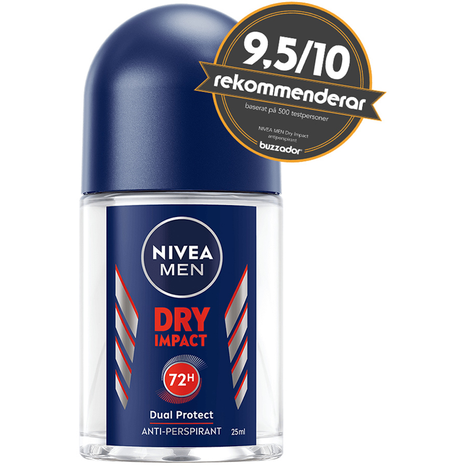 Dry Impact Roll On Mini, 25 ml Nivea Herredeodorant Hudpleie - Deodorant - Herredeodorant
