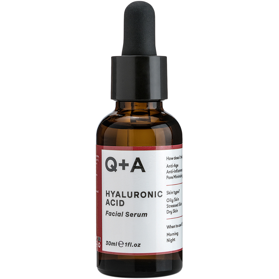 Hyaluronic Acid Facial Serum, 30 ml Q+A Ansiktsserum Hudpleie - Ansiktspleie - Ansiktsserum
