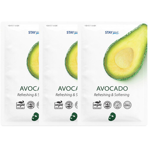 Stay Well Vegan Sheet Mask Avocado
