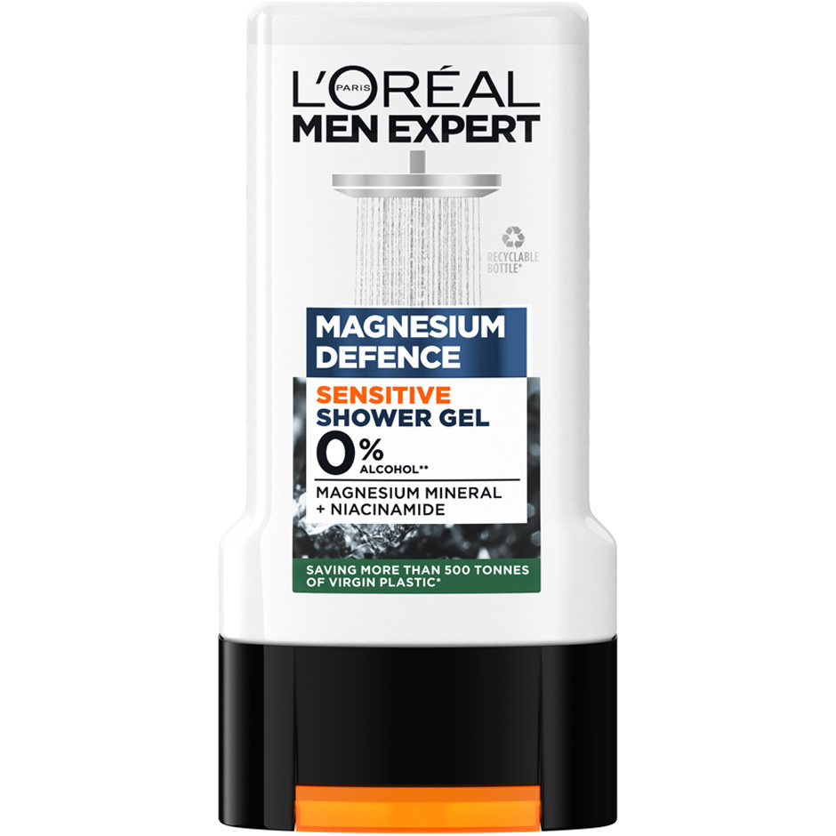 Bilde av Men Expert Magnesium Defense Sensitive, 300 Ml L'oréal Paris Bad- & Dusjkrem
