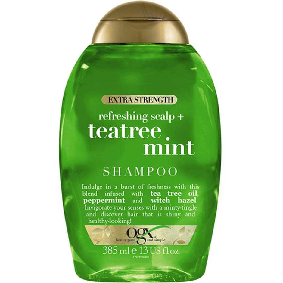 Tea Tree Mint Extra Strength, 385 ml OGX Shampoo Hårpleie - Hårpleieprodukter - Shampoo
