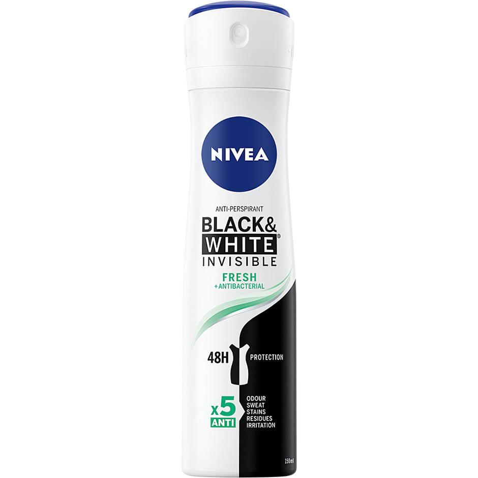 Invisible Black & White, 150 ml Nivea Deodorant Hudpleie - Deodorant