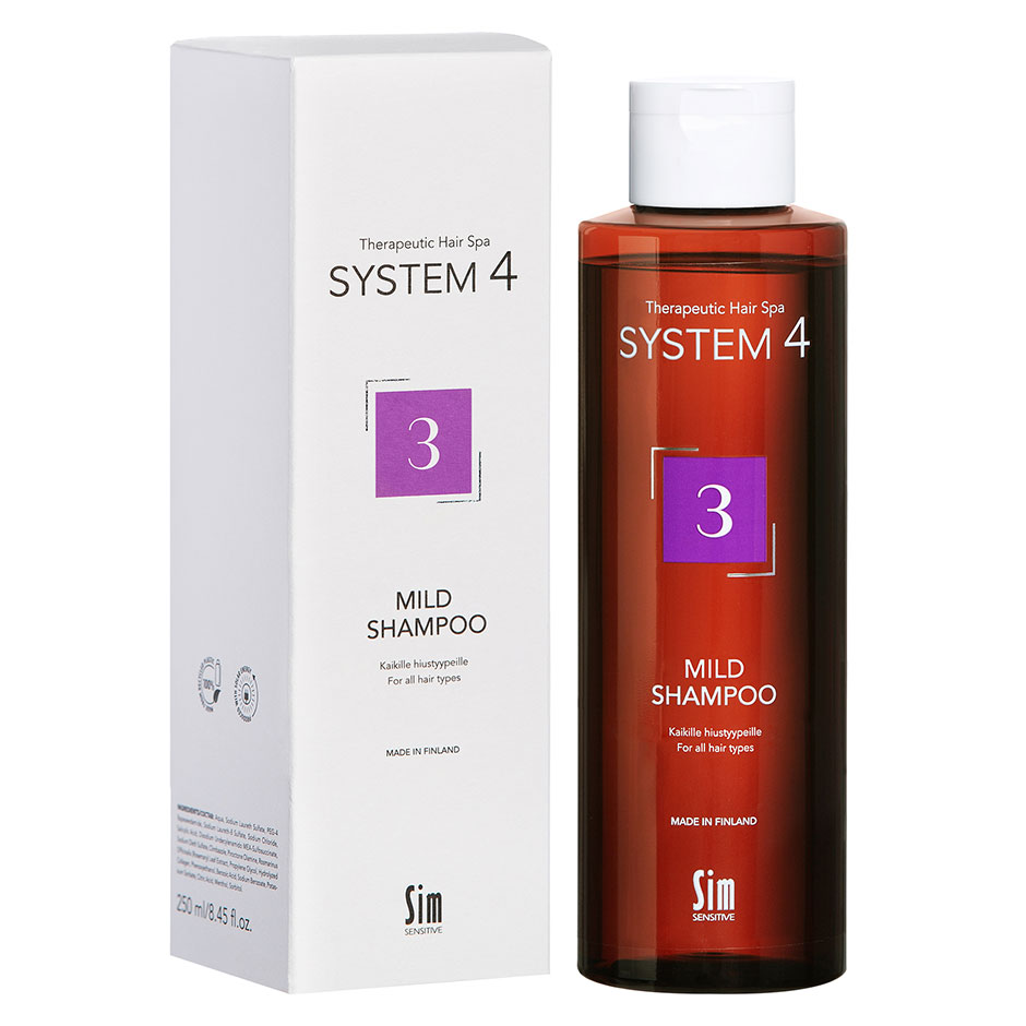 System 4 3 Mild Shampoo, 250 ml SIM Sensitive Shampoo Hårpleie - Hårpleieprodukter - Shampoo