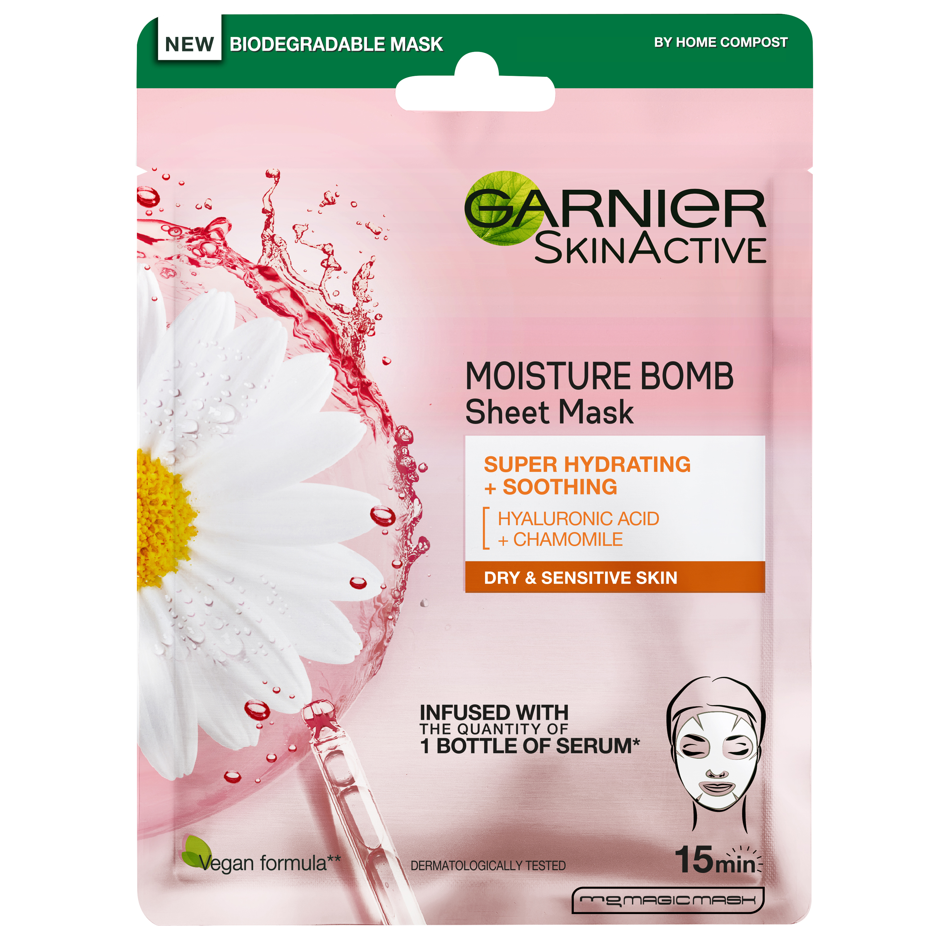 Moisture Bomb Super-Hydrating Soothing Mask, Garnier Sheet Masks