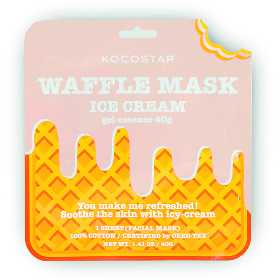 Bilde av Waffle Mask Ice Cream, 40 G Kocostar Ansiktsmaske