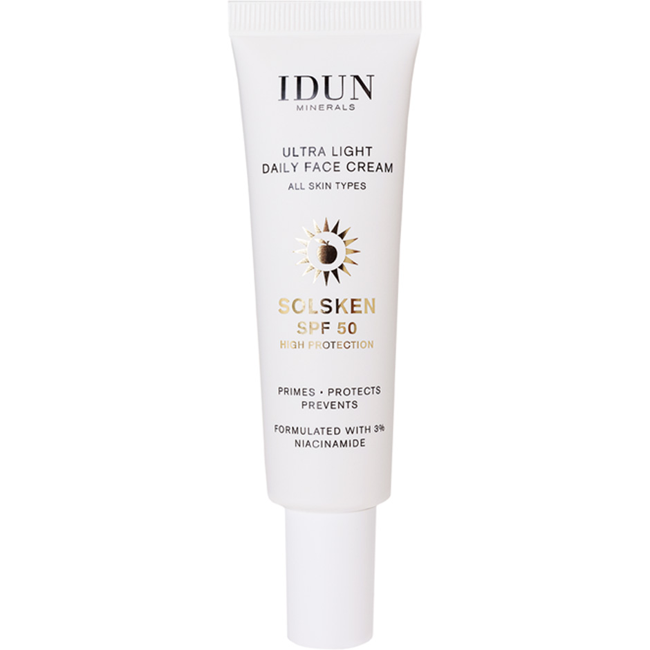 Ultra Light Daily Face Cream Solsken, 30 ml IDUN Minerals Dagkrem Hudpleie - Ansiktspleie - Ansiktskrem - Dagkrem