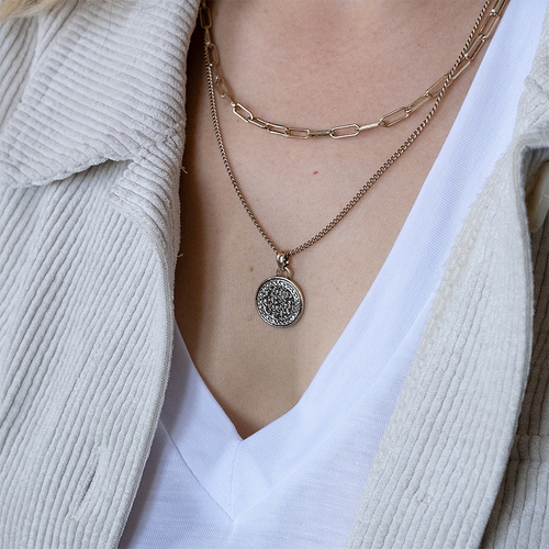 A&C Oslo Coins Of Relief Double Necklace