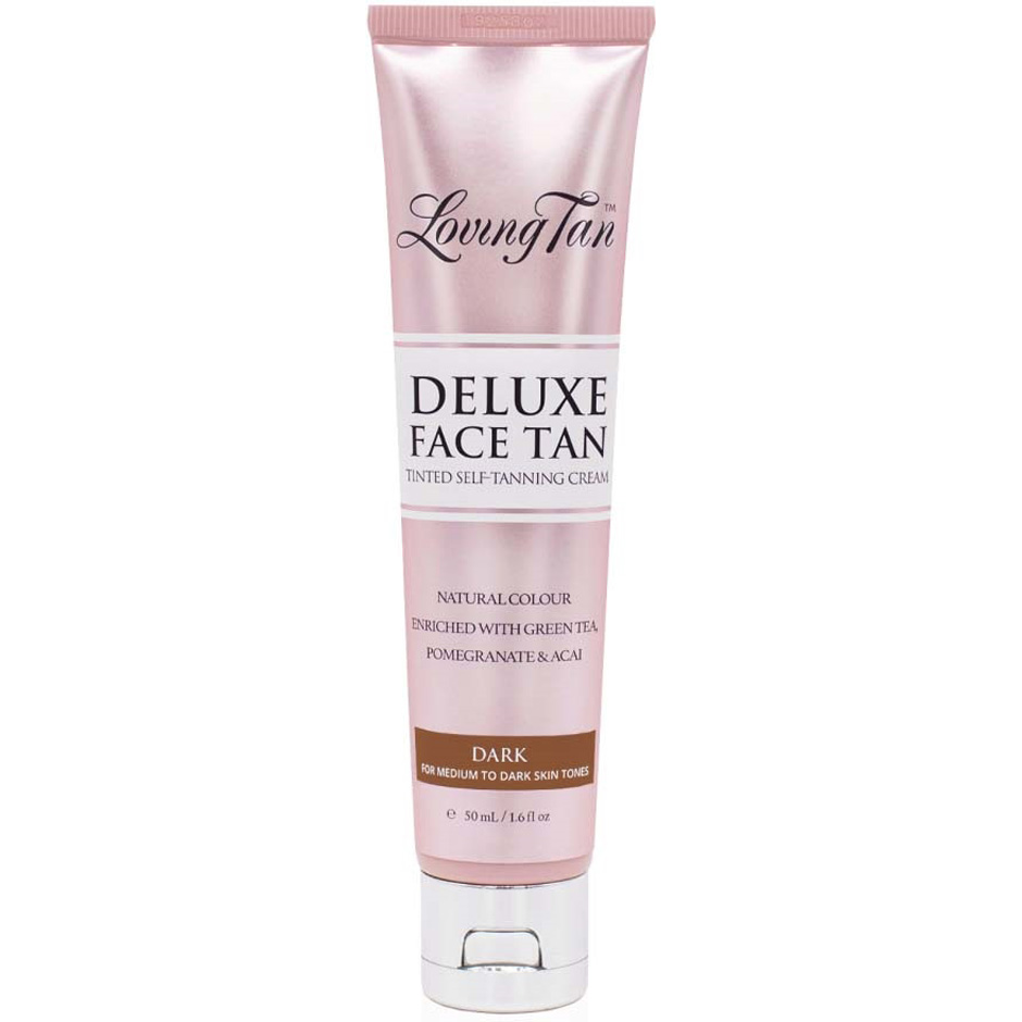 Deluxe Face Tan Dark, 50 ml Loving Tan Selvbruning Hudpleie - Solprodukter - Selvbruning