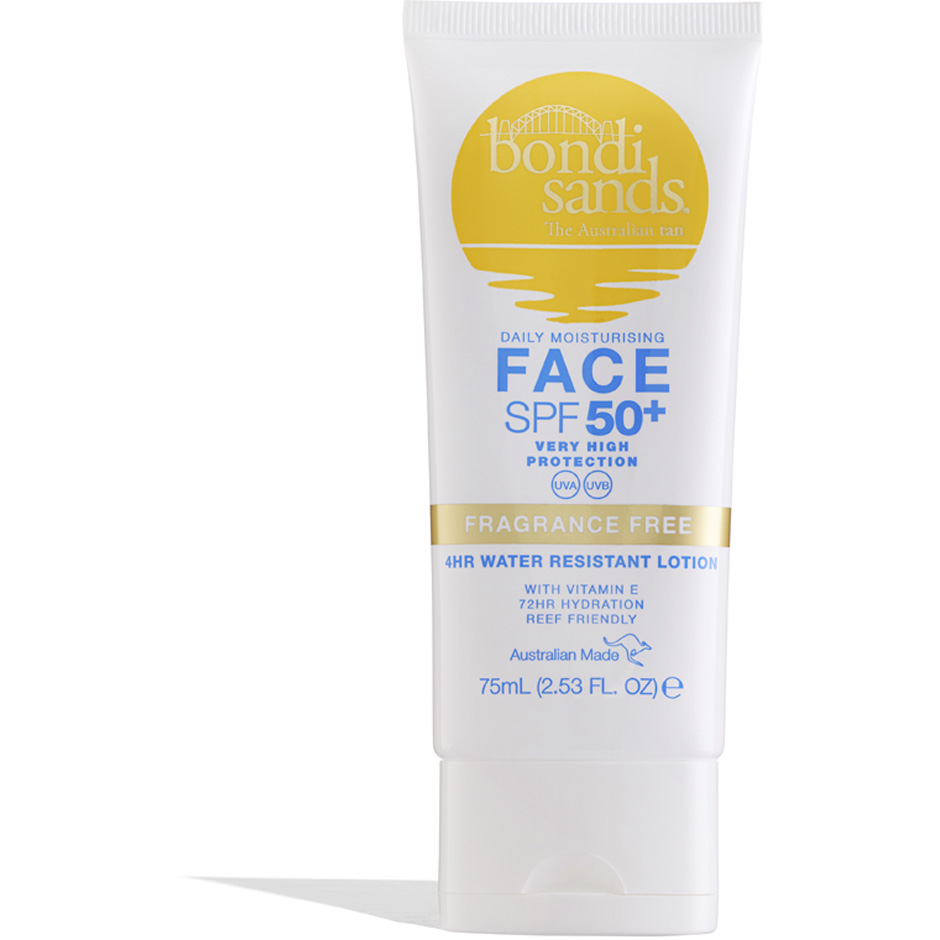Bilde av Spf50+ Fragrance Free Daily Face Lotion, 75 Ml Bondi Sands Solbeskyttelse Til Ansikt
