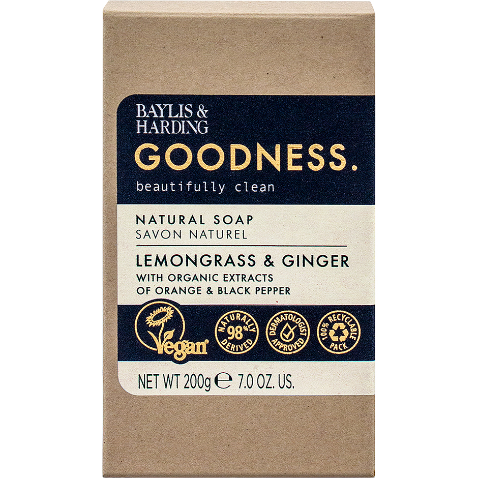 Bilde av Goodness Lemongrass & Ginger Soap, 200 G Baylis & Harding Håndsåpe