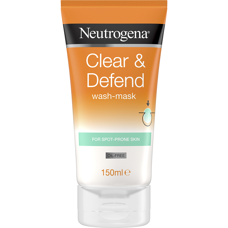 Neutrogena Clear & Defend Wash-Mask, 150 ml Neutrogena Ansiktsmaske Hudpleie - Ansiktspleie - Ansiktsmaske