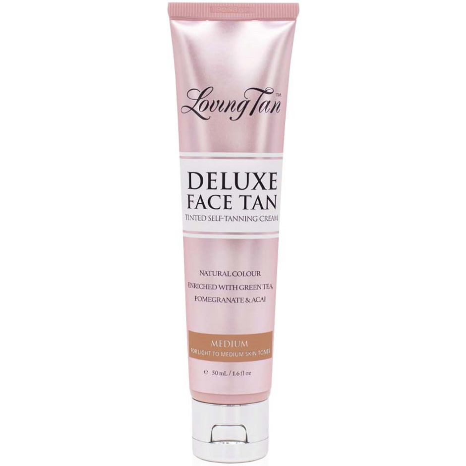 Deluxe Face Tan Medium, 50 ml Loving Tan Selvbruning Hudpleie - Solprodukter - Selvbruning