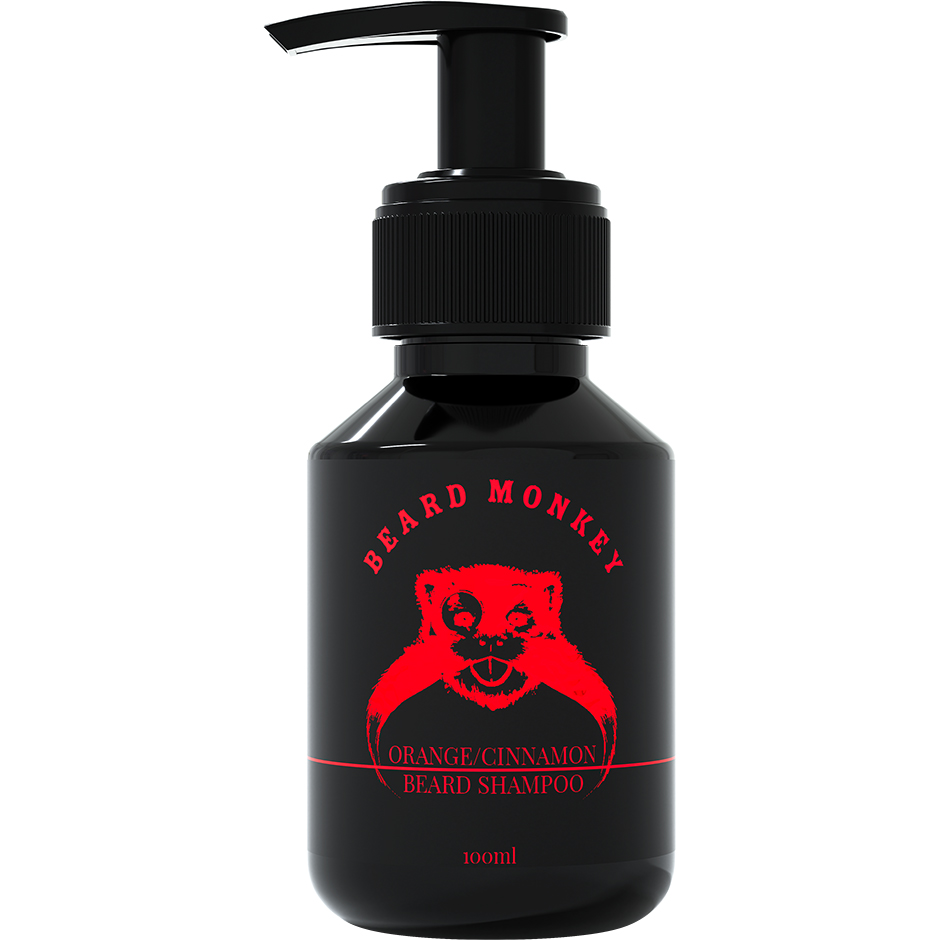 Orange & Cinnamon Beard Shampoo, 100 ml Beard Monkey Skjegg & Bart Hudpleie - Hudpleie for menn - Barbering for menn - Skjegg & Bart
