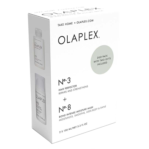 Olaplex No.3 Hair Perfector + No.8 Moisture Mask