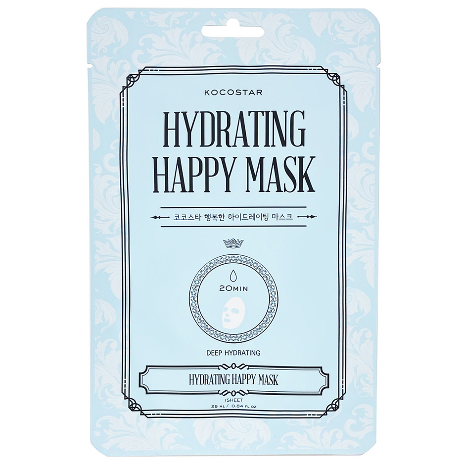 Hydrating Happy Mask, 25 ml Kocostar Ansiktsmaske Hudpleie - Ansiktspleie - Ansiktsmaske
