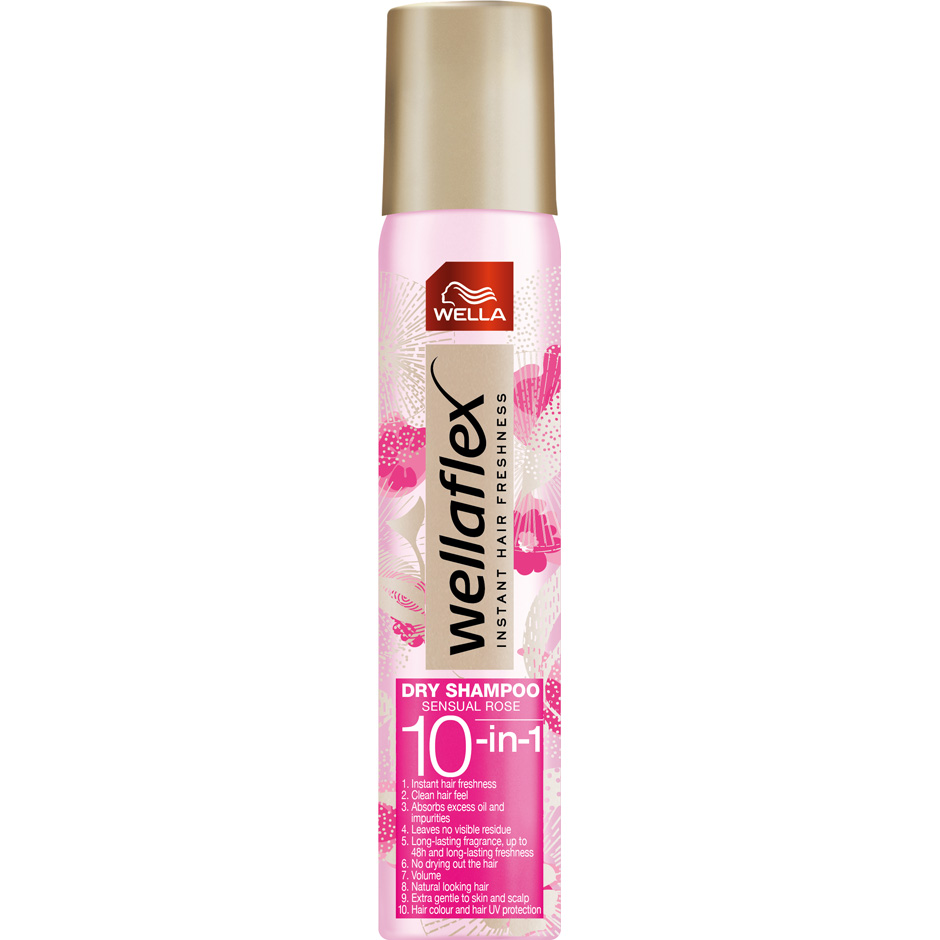 Bilde av Wellaflex Dry Shampoo Sensual Rose, 180 Ml Wella Styling Tørrsjampo