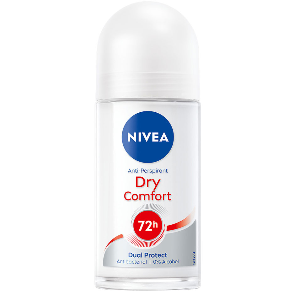 Deo Rollon Dry Comfort, 50 ml Nivea Damedeodorant Hudpleie - Deodorant - Damedeodorant