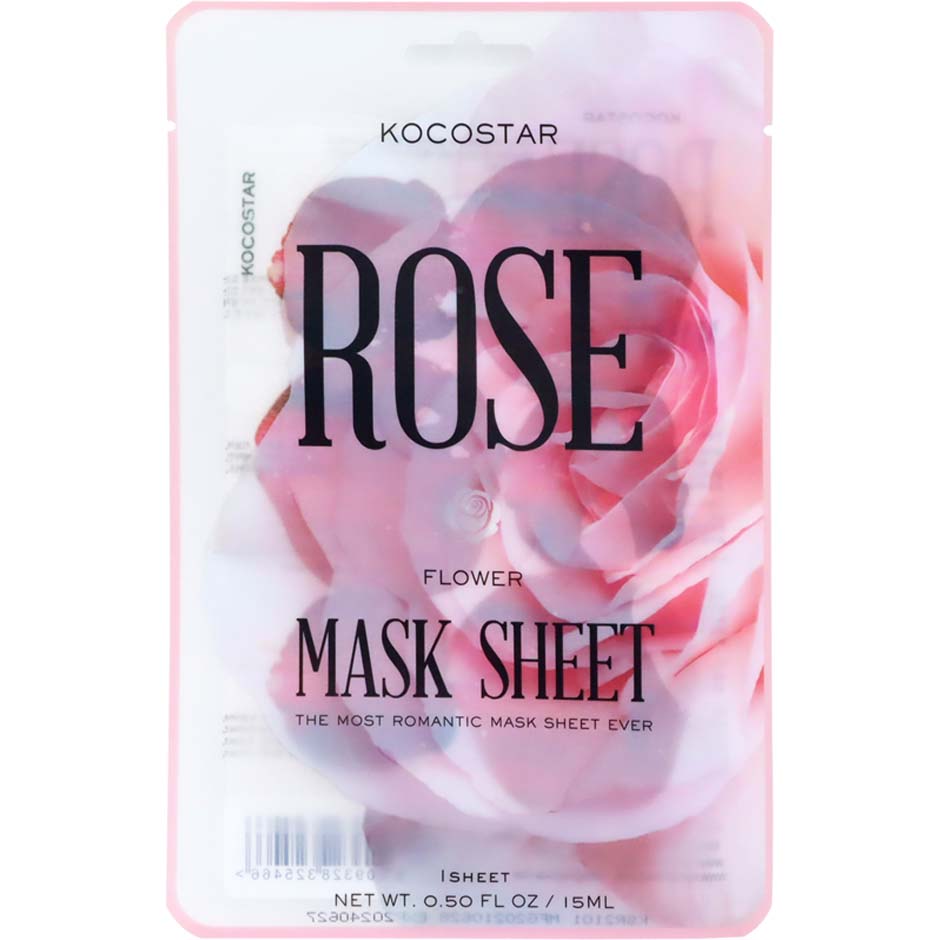 Flower Mask Sheet Rose (6 flowers), 24 g Kocostar Sheet Masks Hudpleie - Ansiktspleie - Ansiktsmaske - Sheet Masks