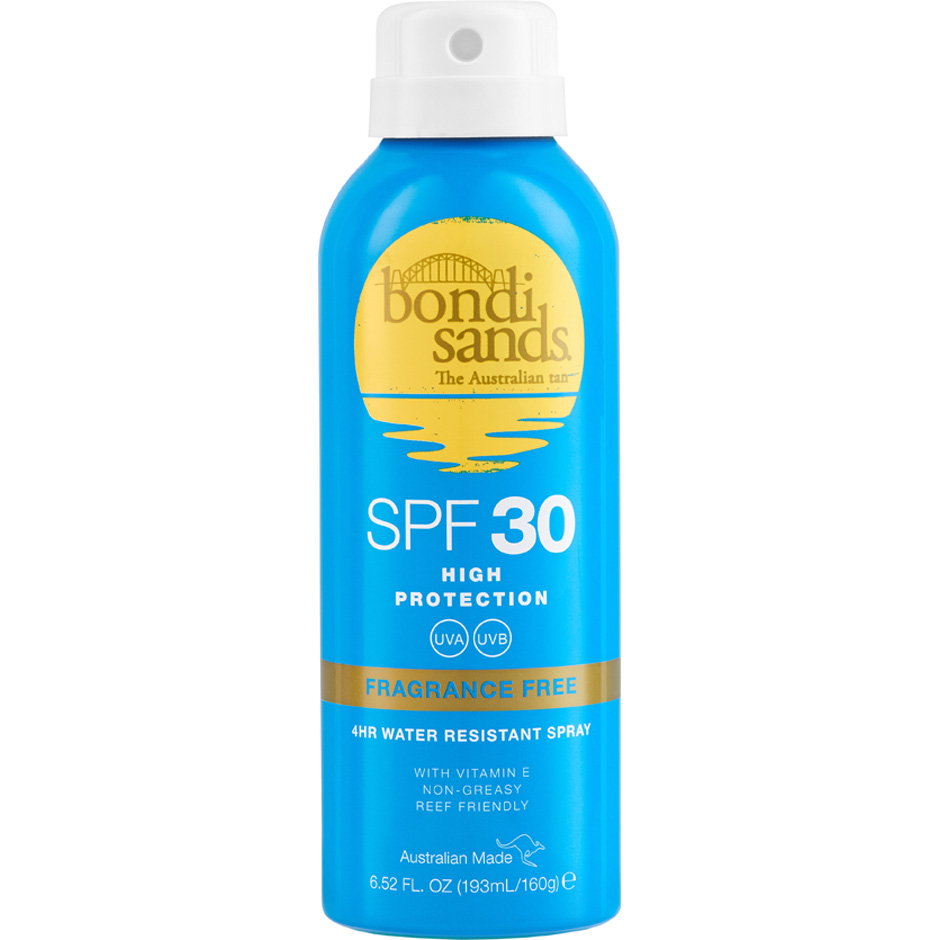 Bilde av Spf30 Fragrance Free Aerosol Mist Spray, 160 G Bondi Sands Solbeskyttelse Til Kropp