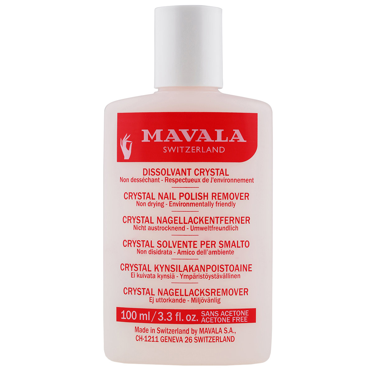 Crystal Nail Polish Remover, 100 ml Mavala Neglelakkfjerner test