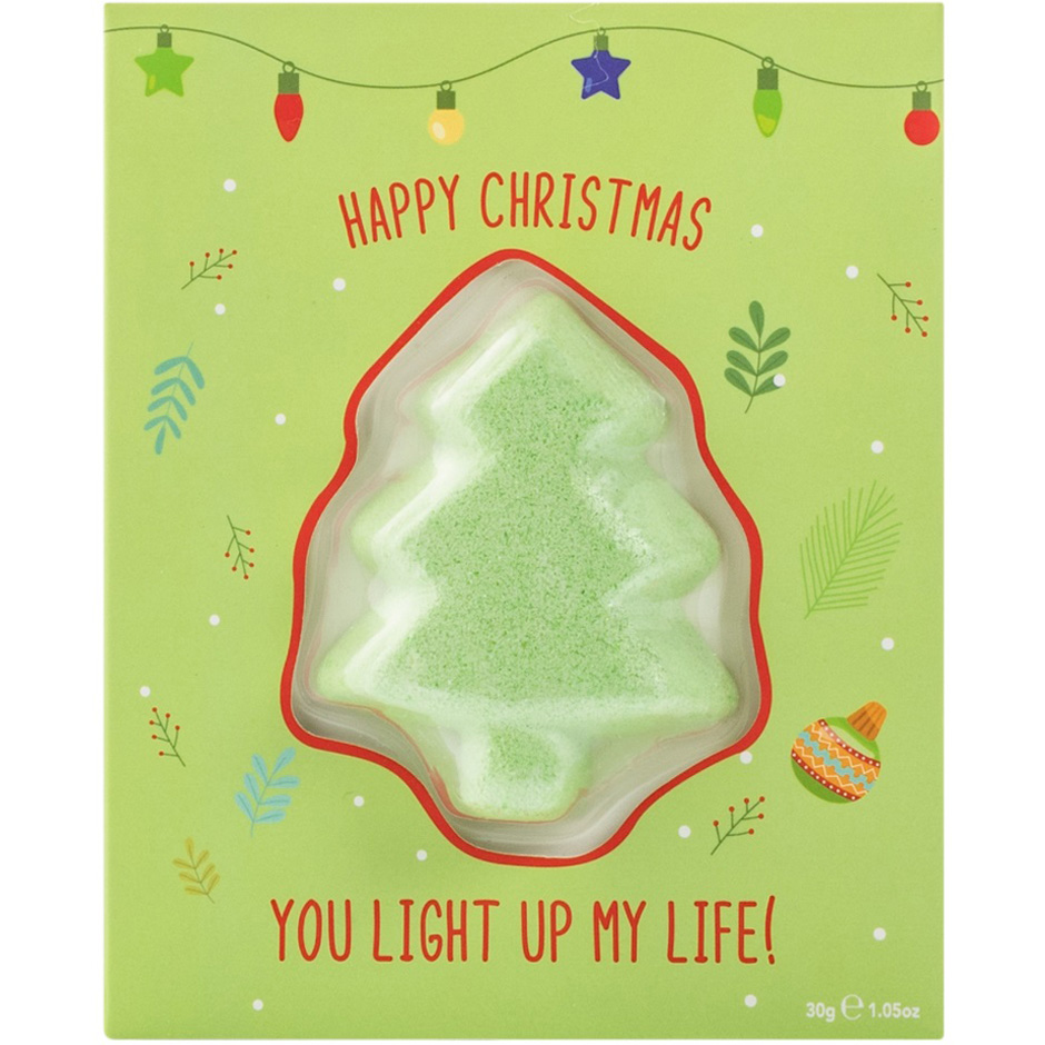 Bilde av Christmas Tree Fizzer Card, 50 G Bubblet Badeskum & Badesalt