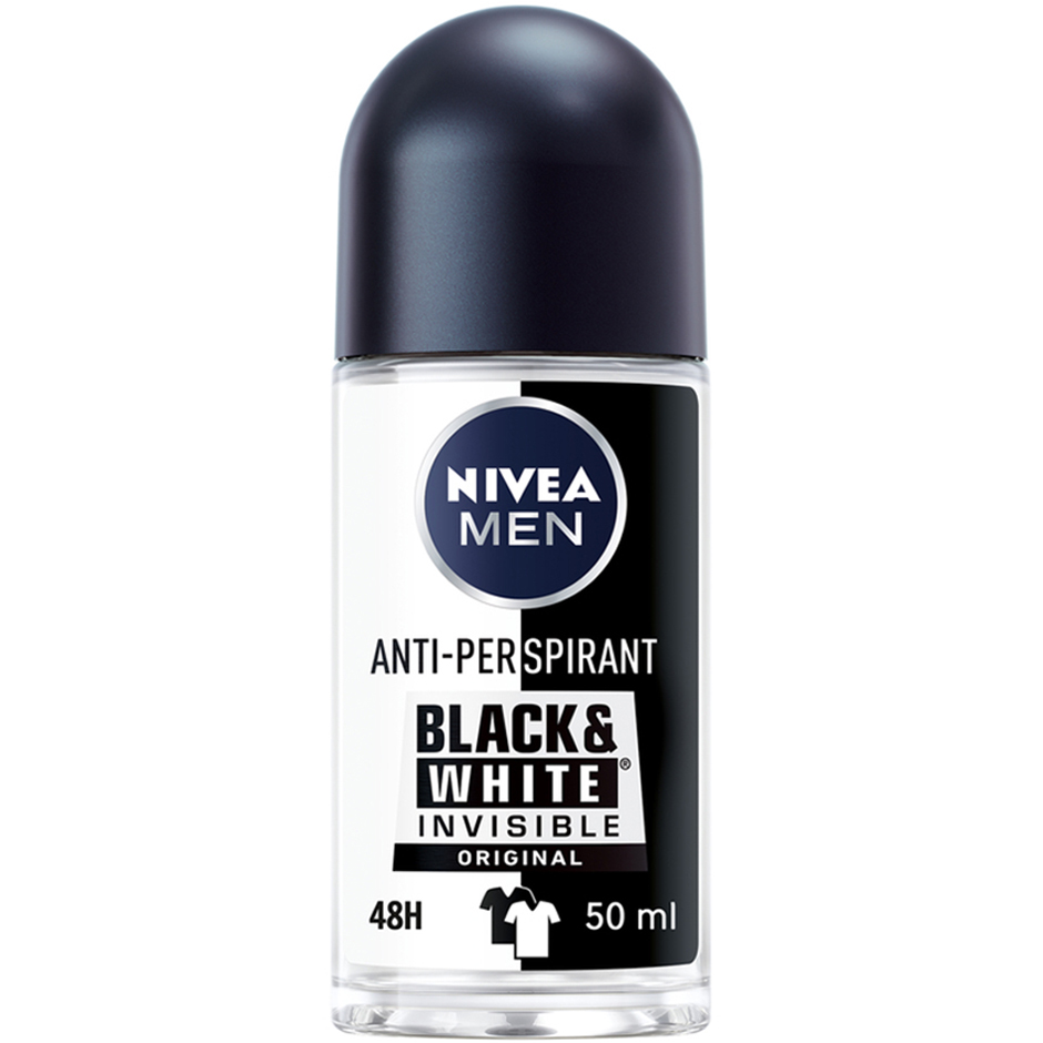 MEN Invisible Black & White, 50 ml Nivea Herredeodorant Hudpleie - Deodorant - Herredeodorant
