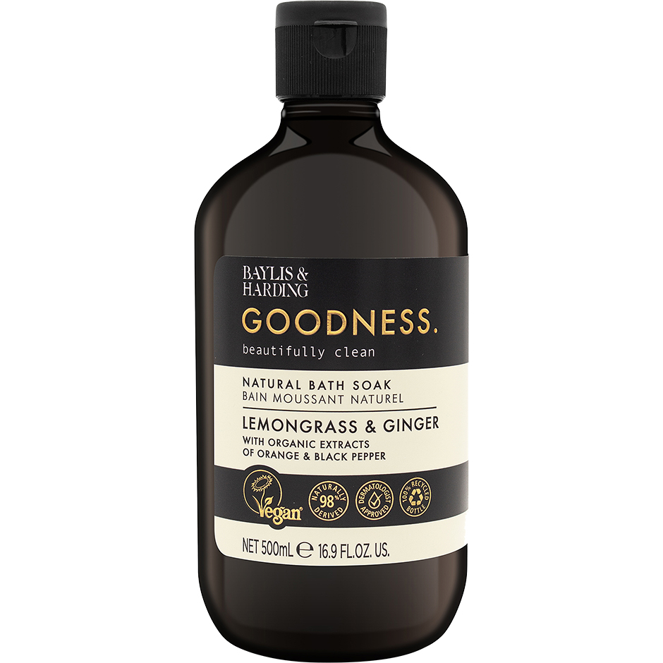Bilde av Goodness Lemongrass & Ginger Bath Soak, 500 Ml Baylis & Harding Badeskum & Badesalt