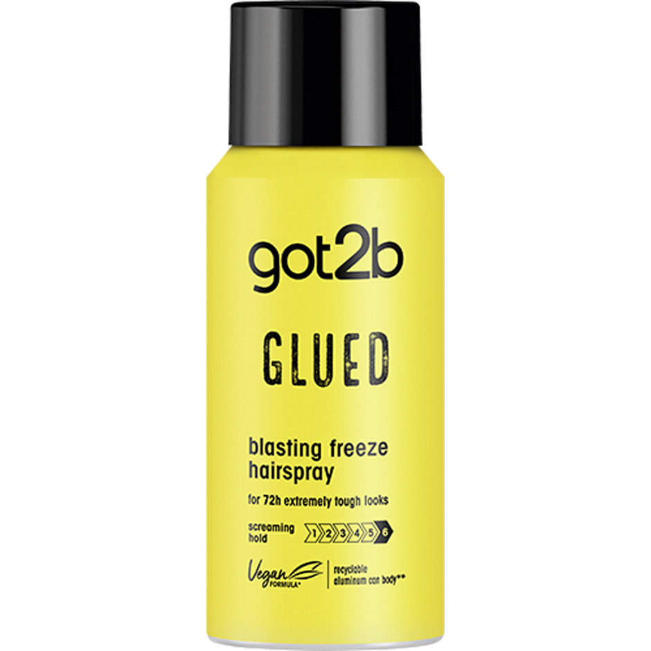 Got2b Glued Blasting Freeze Hairspray Mini, 100 ml Schwarzkopf Hårstyling Hårpleie - Hårpleieprodukter - Hårstyling
