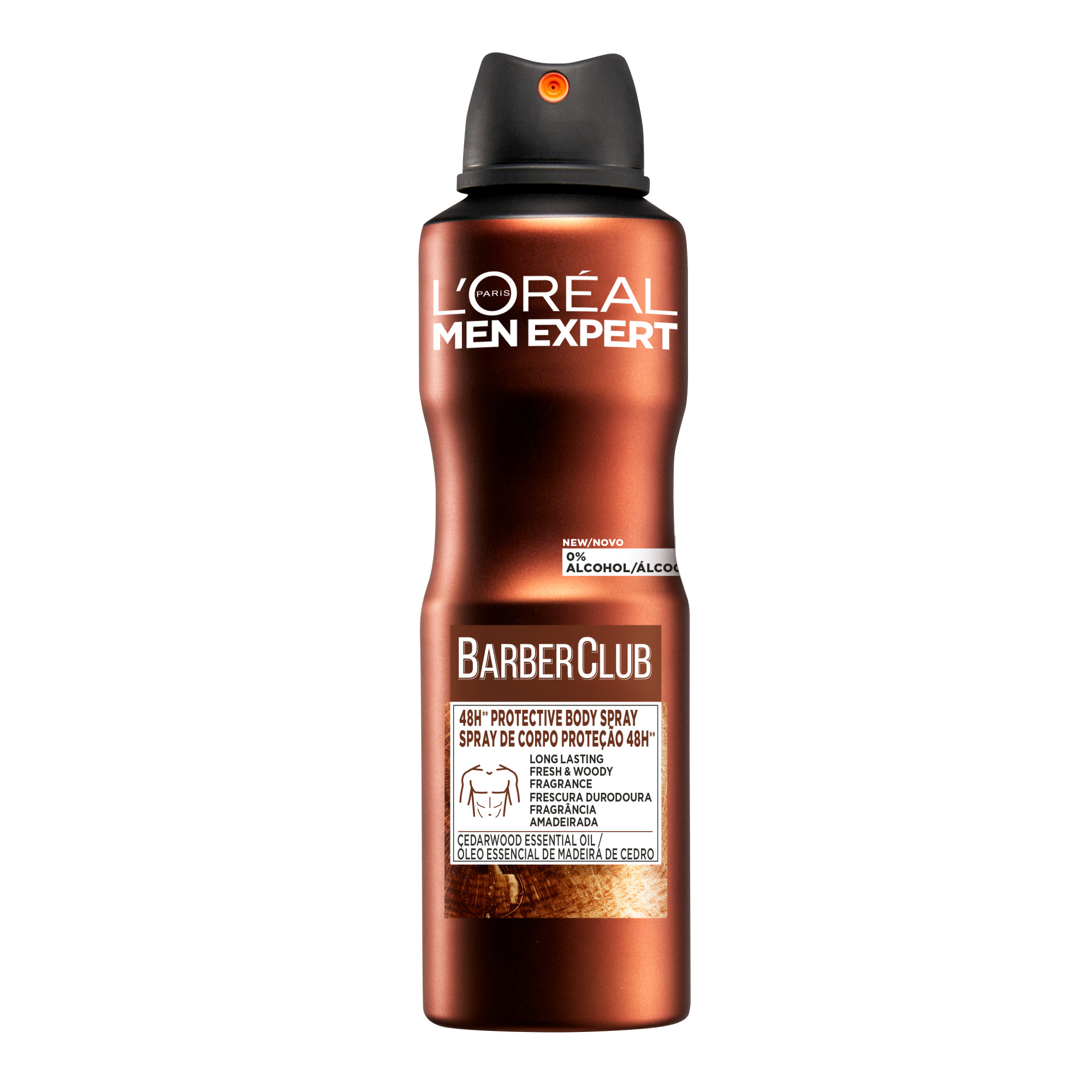 Men Expert Barber Club 48H Protective Bodyspray, 150 ml L'Oréal Paris Herredeodorant Hudpleie - Deodorant - Herredeodorant