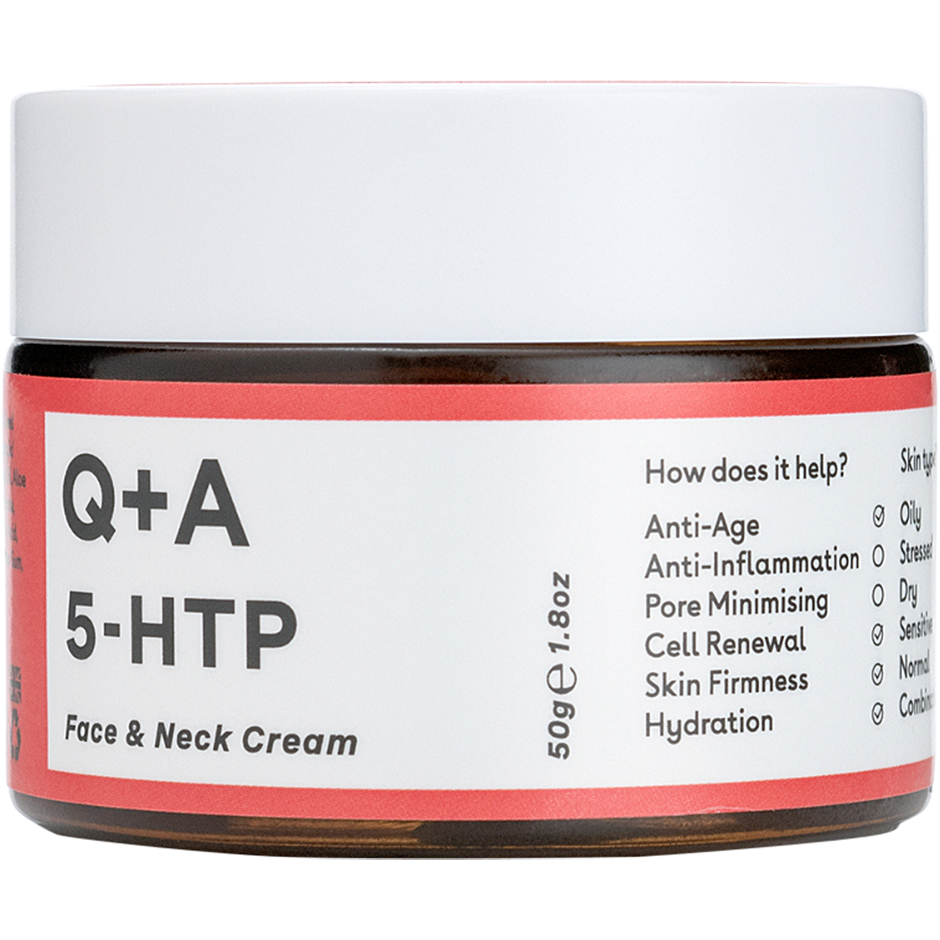 5-HTP Face & Neck Cream, 50 g Q+A Dagkrem Hudpleie - Ansiktspleie - Ansiktskrem - Dagkrem