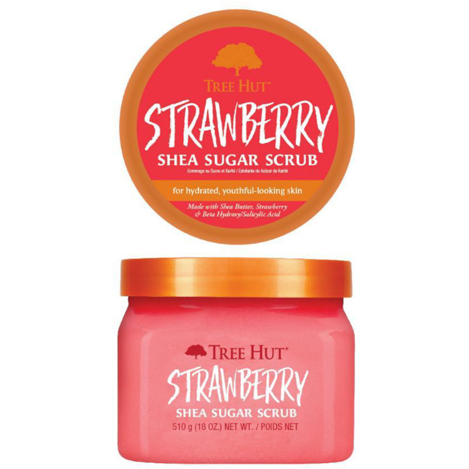 Shea Sugar Scrub Strawberry, 510 g Tree Hut Body Scrub Hudpleie - Kroppspleie - Body Scrub