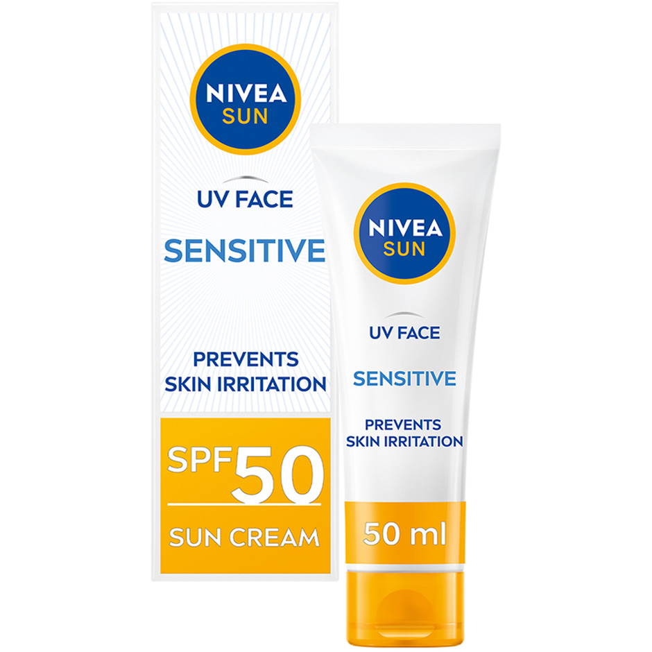 UV Face Sensitive SPF 50, 50 ml Nivea Solkrem Hudpleie - Solprodukter - Solkrem