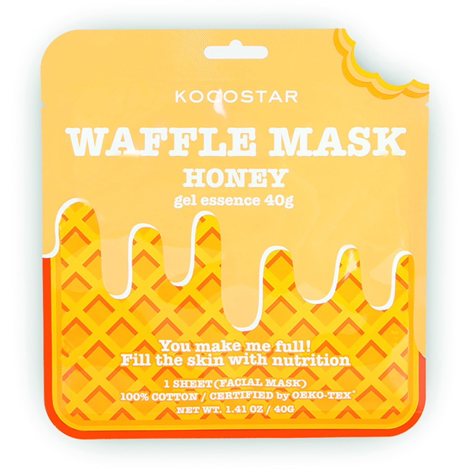Bilde av Waffle Mask Honey, 40 G Kocostar Ansiktsmaske