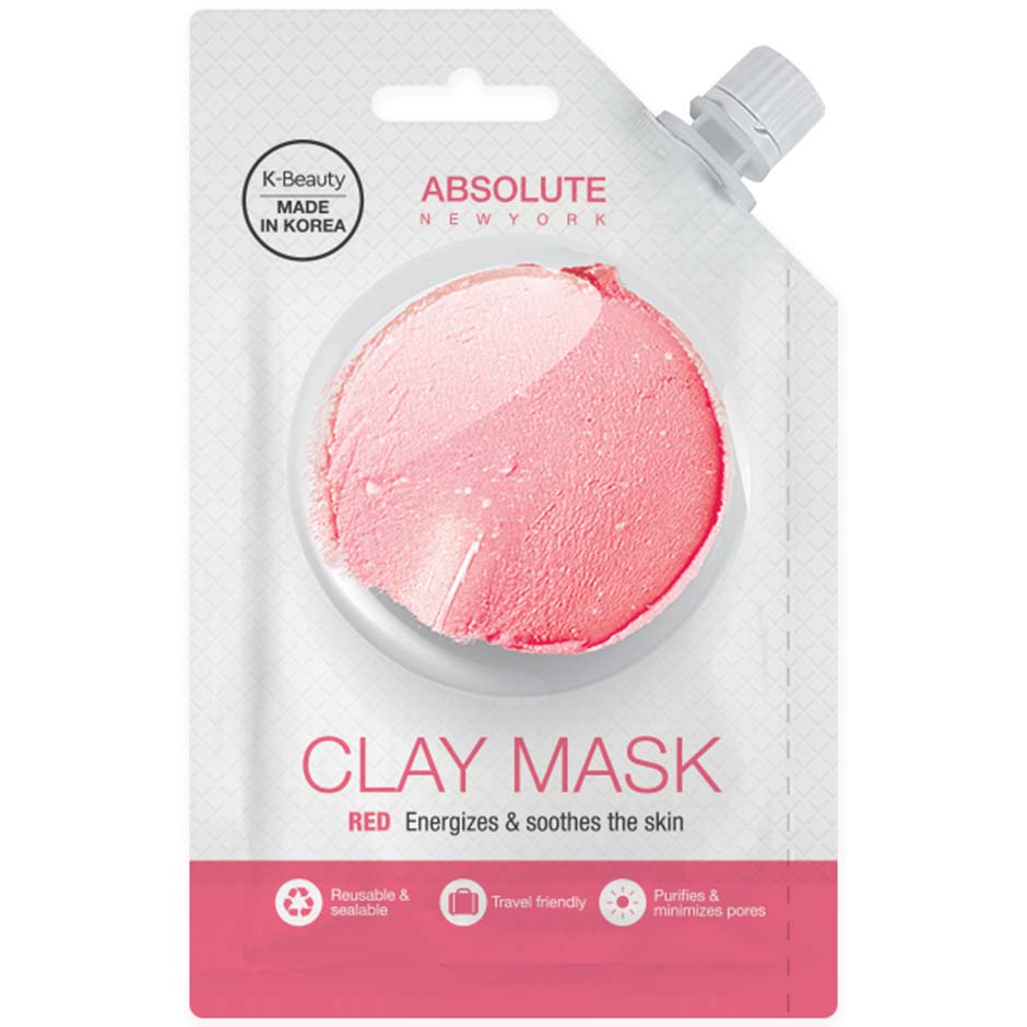 Bilde av Spout Red Clay Mask, 25 G Absolute New York Ansiktsmaske