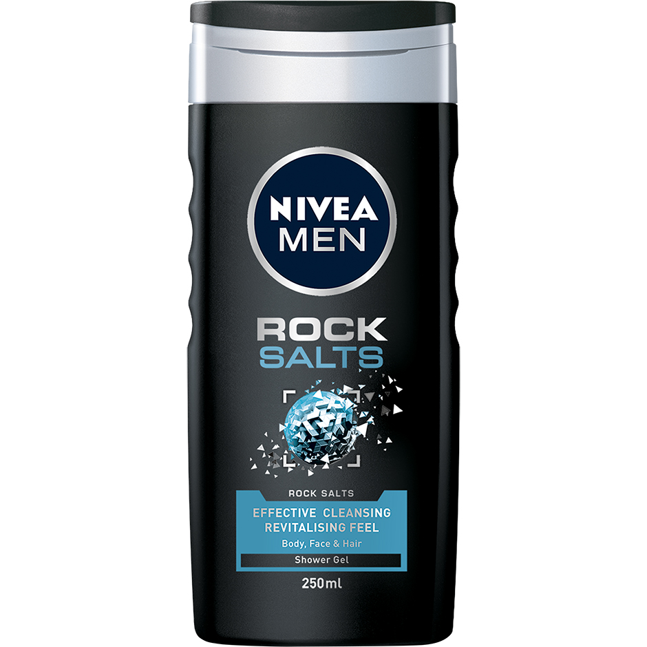 MEN Shower Rock Salts, 250 ml Nivea Dusj & Bad Hudpleie - Kroppspleie - Dusj & Bad