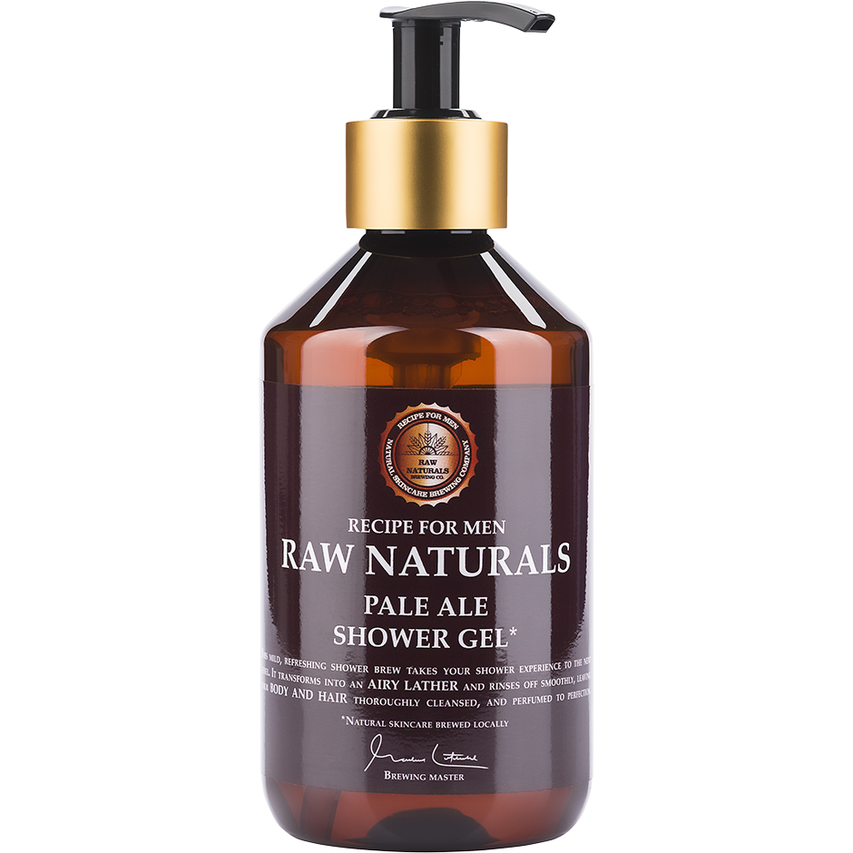 Raw Naturals Pale Ale Shower Gel, 300 ml Raw Naturals by Recipe for Men Dusj & Bad for menn Hudpleie - Hudpleie for menn - Kroppspleie for menn - Dusj & Bad for menn