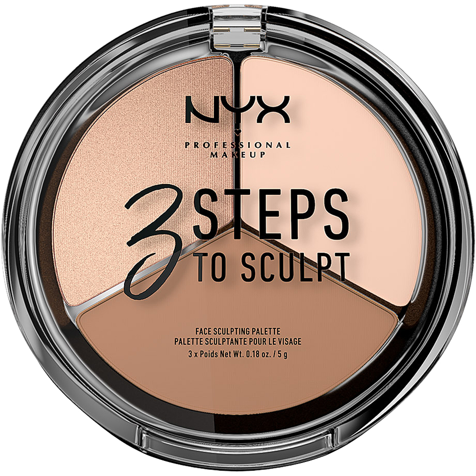 3 Steps To Sculpt, NYX Professional Makeup Contouring Sminke - Ansikt - Contouring