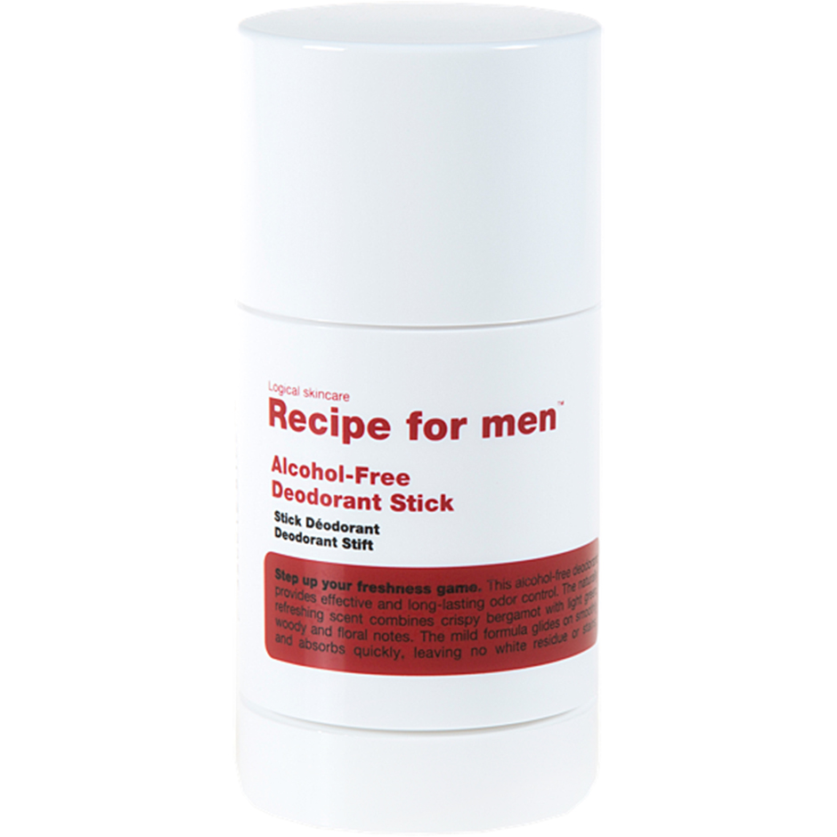 Recipe For Men Alcohol-Free Deodorant Stick, 75 ml Recipe for men Herredeodorant Hudpleie - Deodorant - Herredeodorant