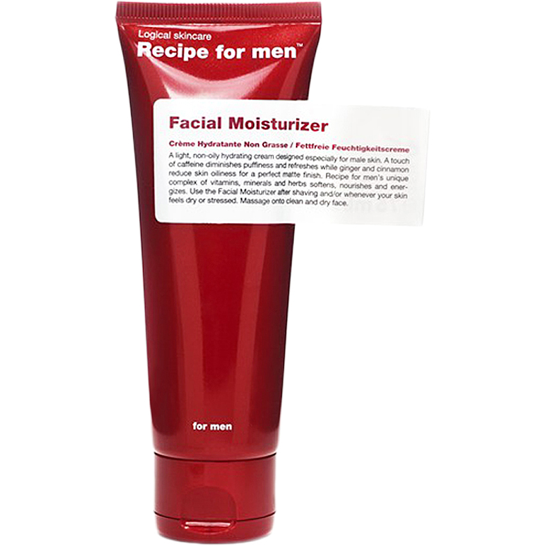 Facial Moisturizer, 75 ml Recipe for men Ansiktskrem for menn test