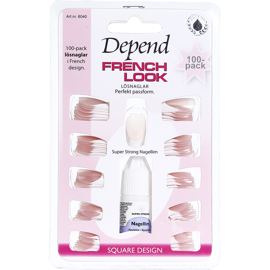 French Look Artificial Nails,  Depend Løsnegler test