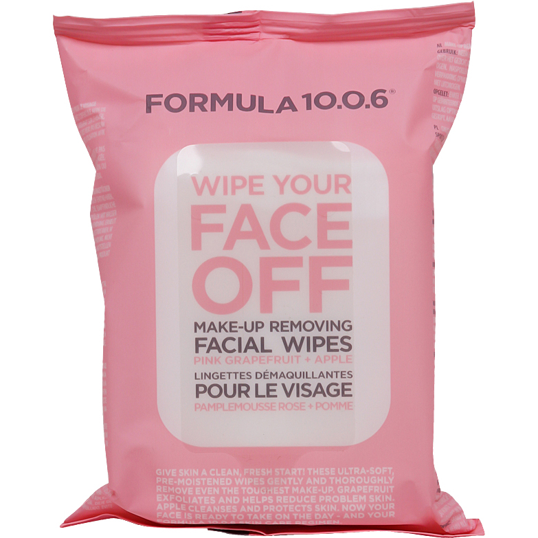 Bilde av Formula 10.0.6 Wipe Your Face Off Make-up Removing Facial Wipes, Formula 10.0.6 Ansiktsrengjøring