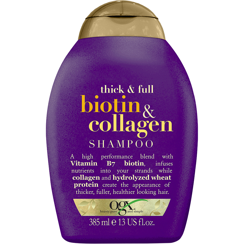 Ogx Thick & Full Biotin & Collagen Shampoo, 385 ml OGX Shampoo Hårpleie - Hårpleieprodukter - Shampoo