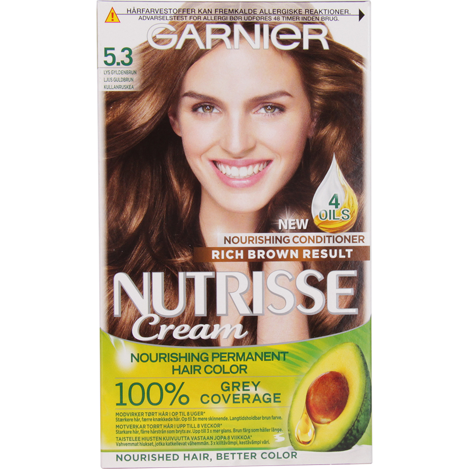 Garnier Nutrisse Macadamia, Garnier Brun hårfarge