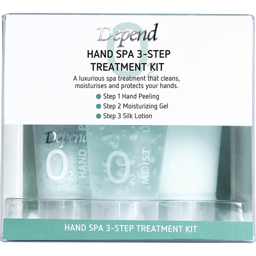 Depend O2 Hand Spa 3-Step Treatment Kit
