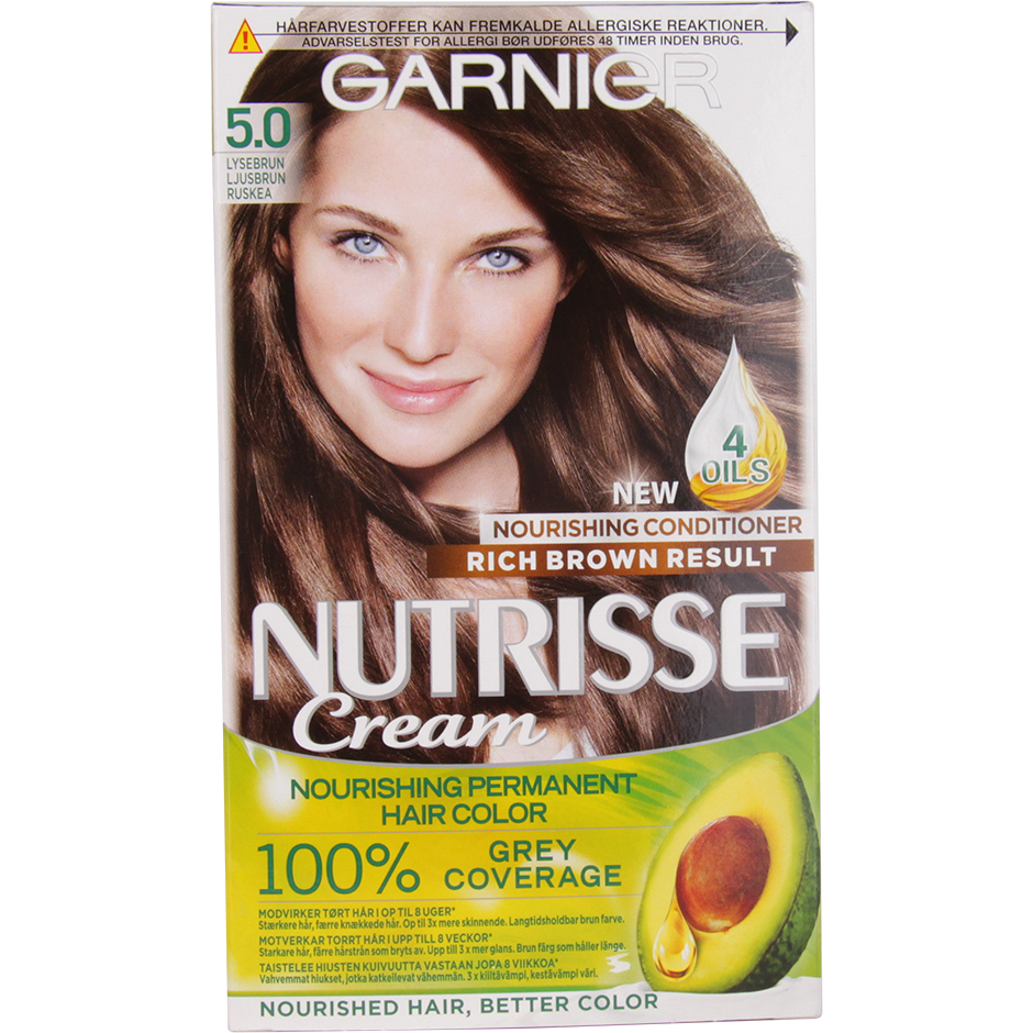 Garnier Nutrisse Mocca, Garnier Brun hårfarge