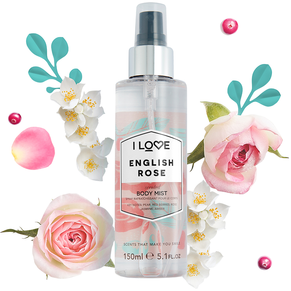 English Rose, 150 ml I love… Body Mist Duft - Damedufter - Body Mist