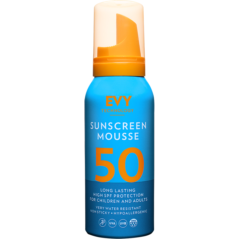 EVY Sunscreen Mousse 50 High SPF, 100 ml EVY Technology Solbeskyttelse til kropp