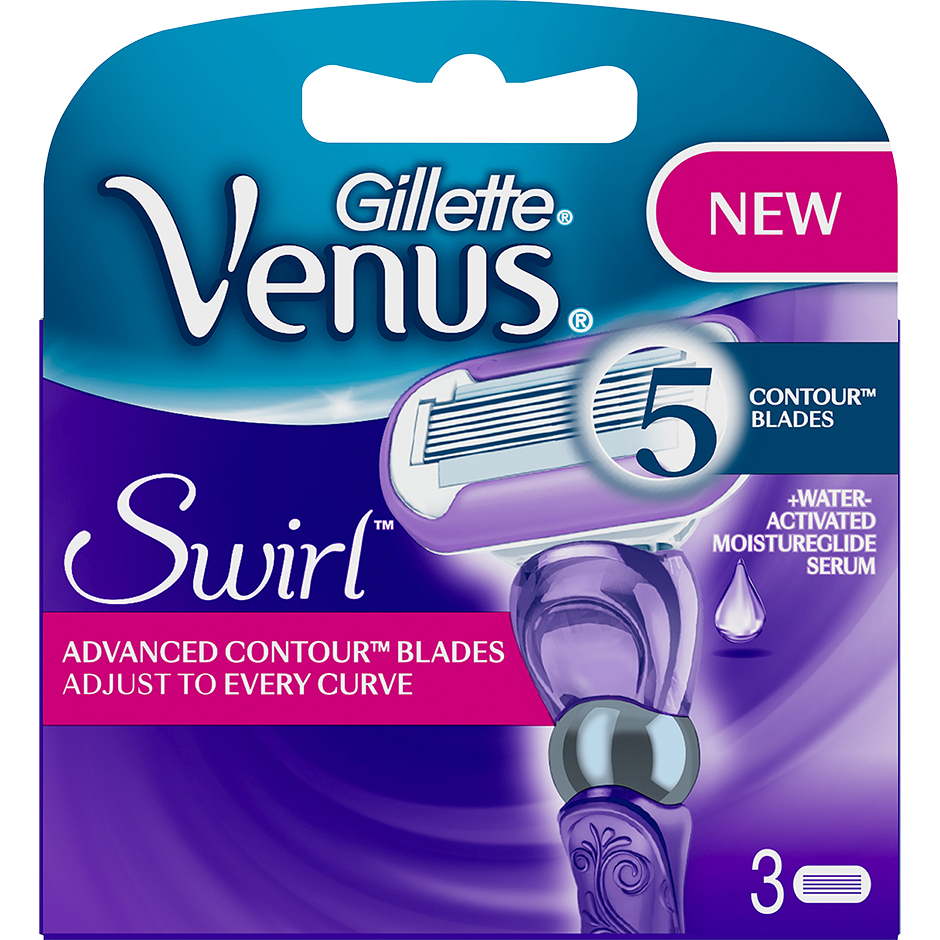 Gillette Venus Swirl 3-Pack, Gillette Barberhøvler